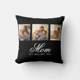 Almofada Mom Established Black Elegant Script 3 Photo