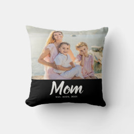 Almofada Mom Established Modern Script Photo