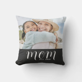 Almofada Mom Established Modern Script Photo