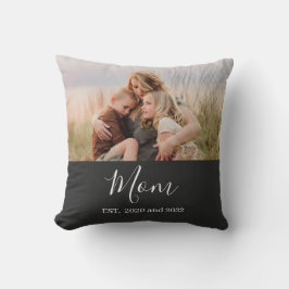 Almofada Mom Established Modern Script Photo