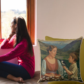 Almofada Momentos Mágicos Tranquilos de Mãe e Filho