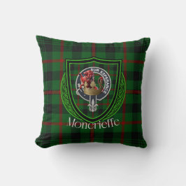 Almofada Moncrieffe Scottish Clan Tartan & Crest