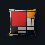 Almofada Mondrian - Composição com Plano Vermelho Grande<br><div class="desc">A popular pintura de Piet Mondrian, Composição com Plano Vermelho Grande.</div>