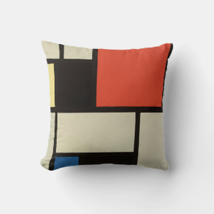 Almofada Mondrian Composition Modern Abstrato Pintura