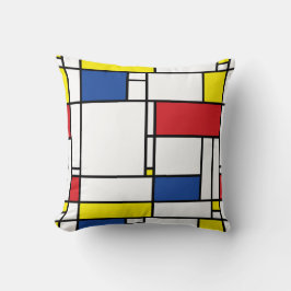 Almofada Mondrian Minimalist Geométrico De Stijl Modern Art