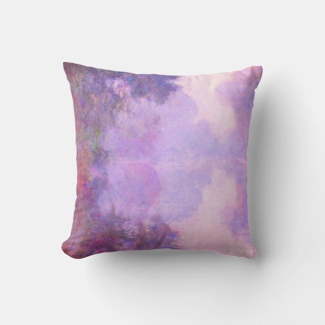 Almofada Monet - Manhã Nebulosa no Sena (Frente)