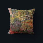 Almofada Monet - The Japan Bridge, Irises<br><div class="desc">Claude Monet,  A Ponte Japonesa (A Água-Lily Pond),  A Água Sobe.</div>