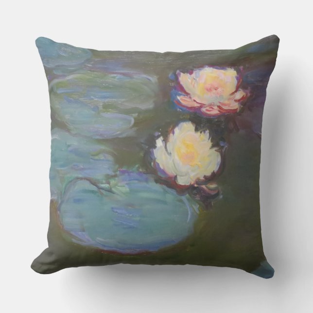 Almofada Monet Water Lily Lily Pond Waterlily Painting (Frente)