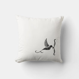 Almofada Monochromatic Hummingbird Square Pillow | Elegant