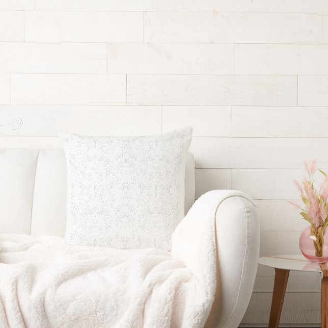 Almofada Monochrome Floral Pattern – Elegant Seamless Art (Sofá)