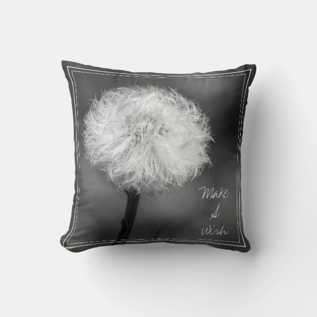 Almofada Monocromático faça um travesseiro decorativo do (Frente)