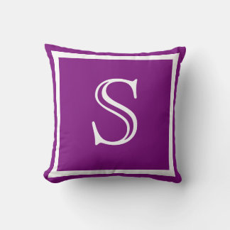 Almofada MONOGRAM travesseiro brilhante brilhante sólido