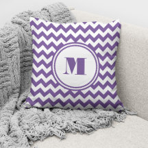 Monograma Chevron Purple Moderno