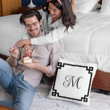 Monograma de Borda Chave da Grécia Negra