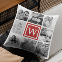 Monograma de Colagem de Fotos Personalizada da Fam