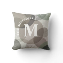 Monograma de Família com Círculos Abstratos em Cin