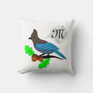 Almofada Monograma de Jay Azul Steller
