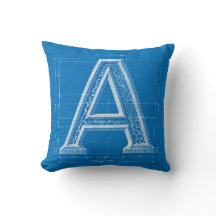 Monograma de Letra A em Blueprint