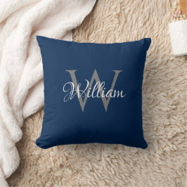 Almofada Monograma de Script Inicial Personalizado