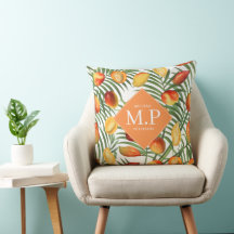 Monograma de Verão Vintage Mango & Greenery