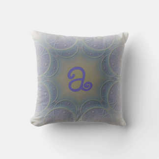 Almofada Monograma Desenhado Lavanda Pálida