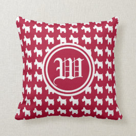 Almofada Monograma do entusiasmo (Westies)