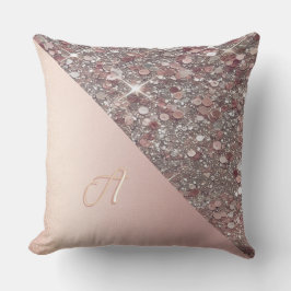 Almofada Monograma Dourado Elegante