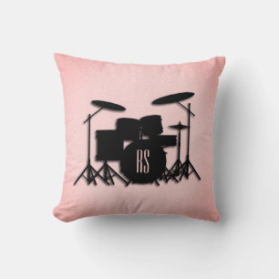 Almofada Monograma Drum Set Music Design 