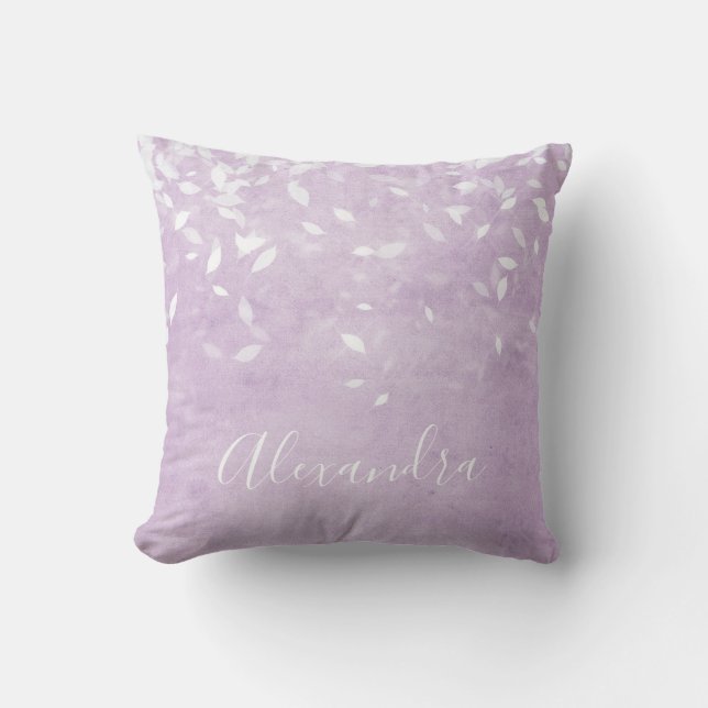Almofada Monograma Lavanda Roxo Confetti (Frente)