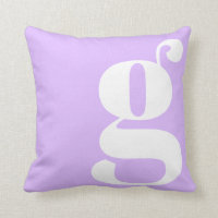 Monograma Moderno - Letra Inicial Lavanda Pastel