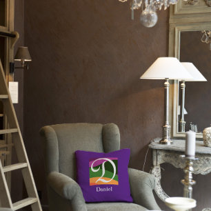 Almofada Monograma Moderno - Letra Travesseiro decorativo p