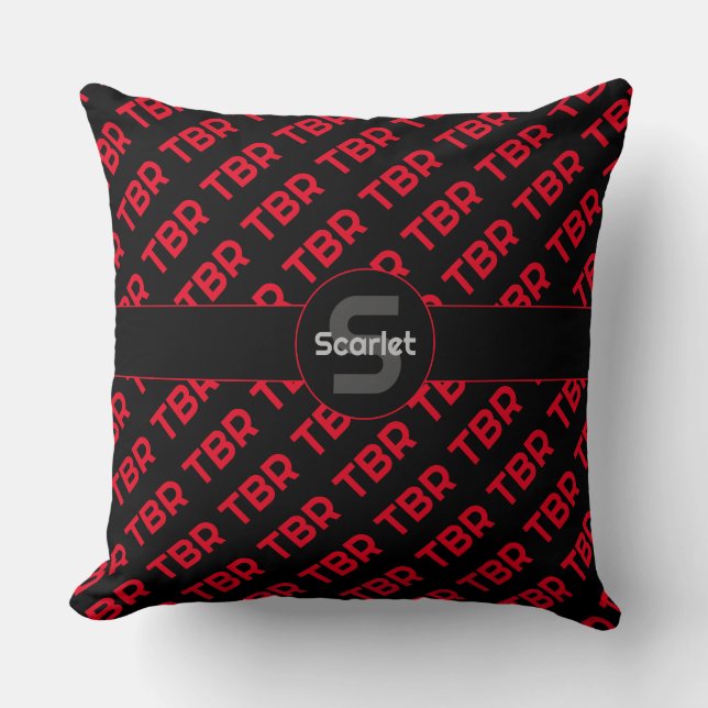 Almofada Monograma Nunca Terminando TBR (Frente)