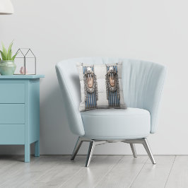 Almofada Monograma Personalizado da Escultura Beaux Arts Wa