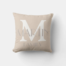 Almofada Monograma Personalizado da Família e Travesseiro d