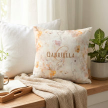 Monograma Personalizado de Aquarela Floral Elegant