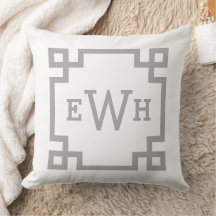 Monograma Personalizado de Chave Grega da Cinza de