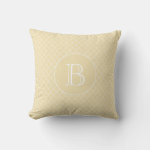 Almofada Monograma Personalizado do Padrão Quatrefoil Amar
