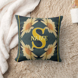 Almofada Monograma Personalizado Seu Nome Inicial Arte Marg