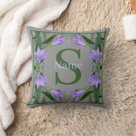 Almofada Monograma Personalizado Seu Nome Inicial Flores de