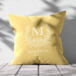 Almofada Monograma Russo Personalizado Inicial<br><div class="desc">Adicione um toque confortável e na moda à sua casa com este travesseiro decorativo rústico de monograma. Apresentando uma inicial personalizável em um design rústico eterno, este travesseiro combina encanto de fazenda com elegância moderna. Perfeito para salas de estar, quartos, ou como presente personalizado para casamentos, aniversários e para exércitos...</div>
