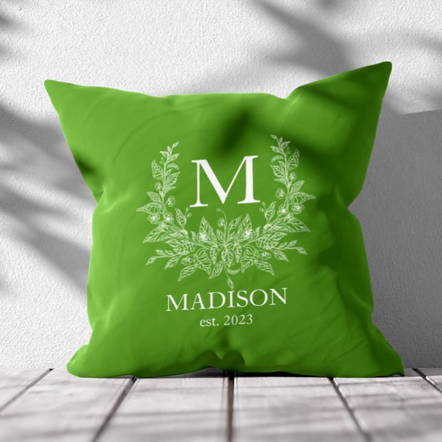 Almofada Monograma Russo Personalizado Inicial (Criador carregado)