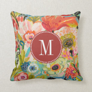 Almofada Monograma Secret Garden Floral III