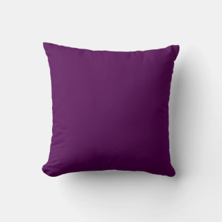 Almofada MONOGRAMA uva sólida púrpura personalizada persona