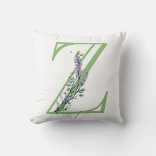 Almofada Monograma Z Lavanda Eucalipto