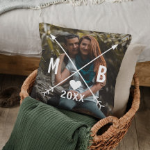 Monogramas Personalizados Coração de Amor Flechas