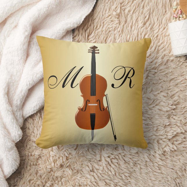 Almofada Monogrammed Cello Design (Cobertor)