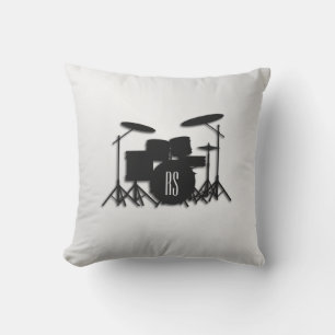 Almofada Monogramo Drum Set Silver