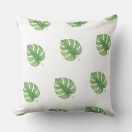 Almofada Monstera Leaf Green Design. 