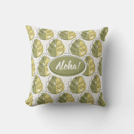 Almofada Monstera Leaves - Green