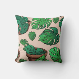Almofada Monstera Plant Pote Standard Art